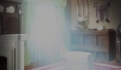 The queen and princess from the hentai cartoon give a double blowjob to the hypnotist