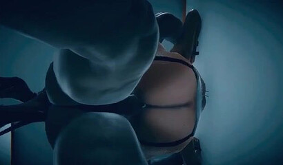 Sexy 3D slut in stockings fucks all night with random men