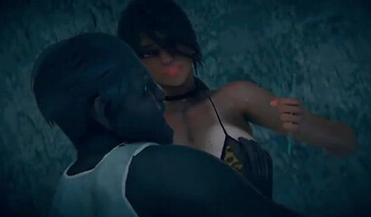 Sexy 3D slut in stockings fucks all night with random men