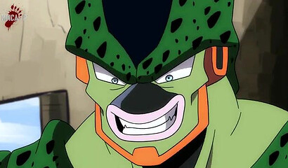 Big and scary monster fucks Dragon Ball Z cartoon heroines in all holes