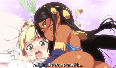 Flat little elf girl from hentai cartoon screams in pain during sex