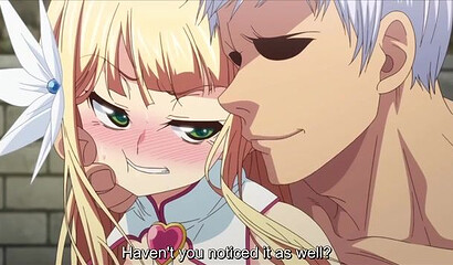 Flat little elf girl from hentai cartoon screams in pain during sex