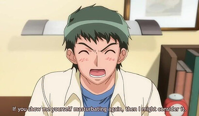 Young hentai student fucked a classmate and his horny mom