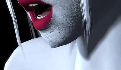 Naughty Harley Quinn's futanari dick fucks moaning Batgirl