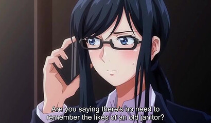 Sick bastard fucks tied up hentai teacher in library