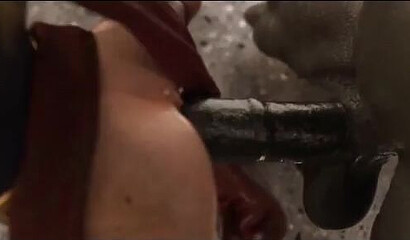 Huge monster from 3D sex cartoon destroys beautiful Supergirl's pussy