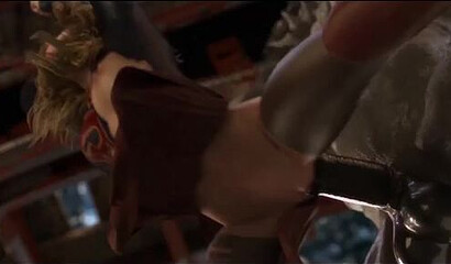 Huge monster from 3D sex cartoon destroys beautiful Supergirl's pussy