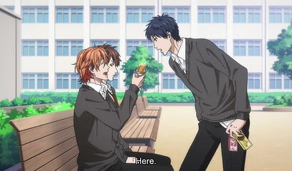 Gay yaoi students have anal threesome in anime cartoon