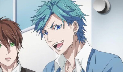 Gay yaoi students have anal threesome in anime cartoon