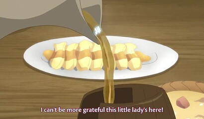 A succubus watches harem girls fuck a hentai cartoon character