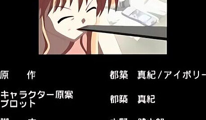 Fairy girls gently lick each other's tits in anime sex cartoon