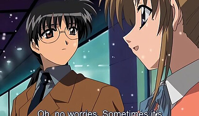 Fairy girls gently lick each other's tits in anime sex cartoon