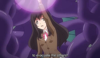 The evil sorceress conjured up a monster with tentacles for the good sorceress.