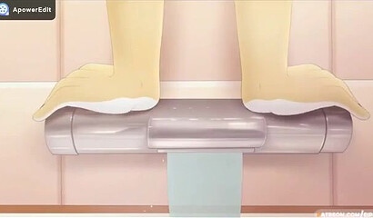 Fluffy cat fucks sexy vixen from anime cartoon in the bathtub