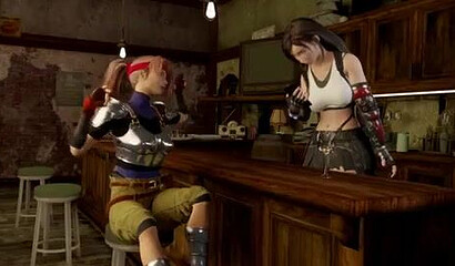 Violent blacks force suck and fuck Aeris Gainsborough from Final Fantasy
