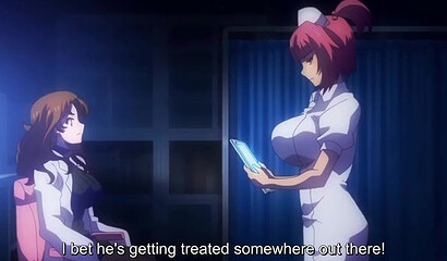 A perverted nurse forced a patient to fuck a virgin nurse