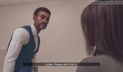 School principal fucks busty teacher with big dick in 3D cartoon