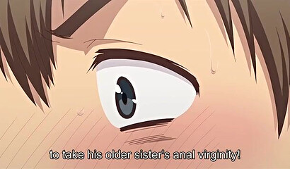 Adult stepsister gets ready for anal sex with brother from hentai cartoon