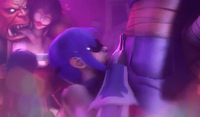 DoA heroines fuck different monsters and get showered with cum: 3D cartoon