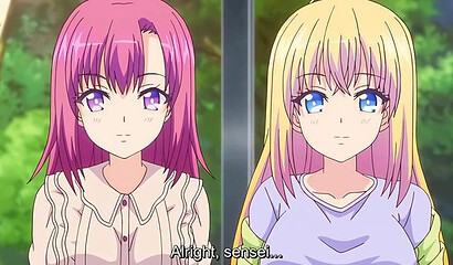 A horny tutor from an anime cartoon fucks a mom and her two daughters