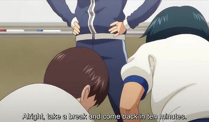 A sex education lesson at a hentai school ended with students having group sex