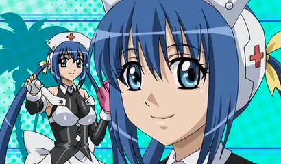 Two hentai nurses with big tits fuck in the woods with a lucky guy