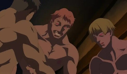 Creepy zombie men fucked sexy lesbians from a hentai cartoon