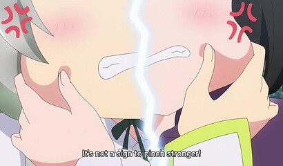 Plant monster with long tentacles fucks two hentai girls in the forest