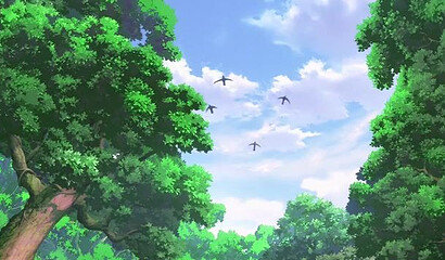 Plant monster with long tentacles fucks two hentai girls in the forest