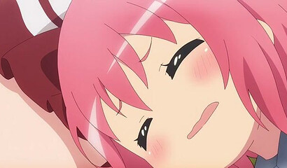 Plant monster with long tentacles fucks two hentai girls in the forest