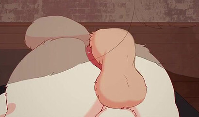 Anime gay dog fucked in the ass by a soft gay teddy bear