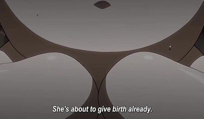 A goblin's huge dick almost ripped a hentai cartoon girl in two.