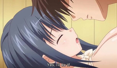 Bad hentai girl punished with hard anal sex with her lover