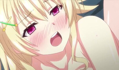 Anime nymphomaniac and her girlfriend got cum on her face after a threesome