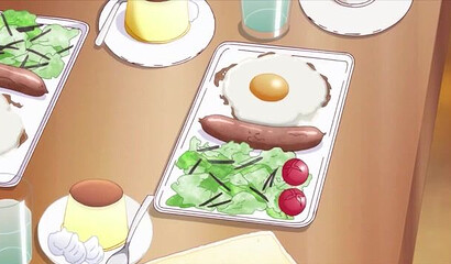 Anime nymphomaniac and her girlfriend got cum on her face after a threesome