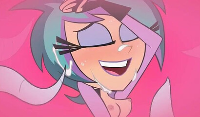 Strange monster with tentacles pumps cum into Lacey Shadow's pussy.