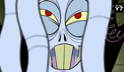 Strange monster with tentacles pumps cum into Lacey Shadow's pussy.