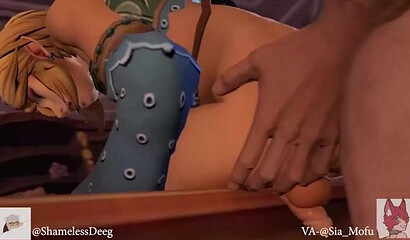 3D hero of Legend of Zelda franchise Link gets fucked in legendary asshole