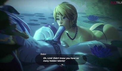 3D hero of Legend of Zelda franchise Link gets fucked in legendary asshole