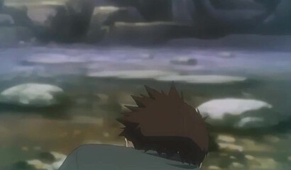 The evil professor from the hentai cartoon staked the sexy warrior girl