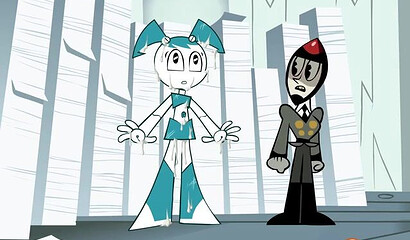 A cartoon porn parody of "The Life and Adventures of a Teenage Robot"