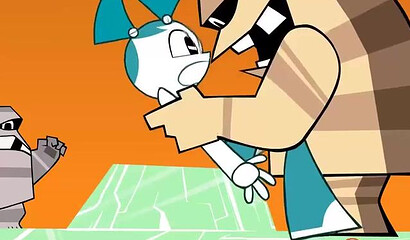A cartoon porn parody of "The Life and Adventures of a Teenage Robot"