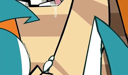 A cartoon porn parody of "The Life and Adventures of a Teenage Robot"