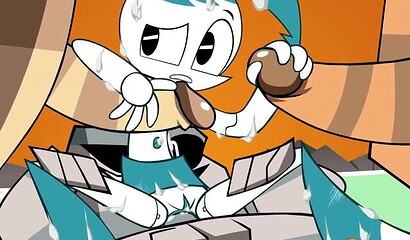 A cartoon porn parody of "The Life and Adventures of a Teenage Robot"