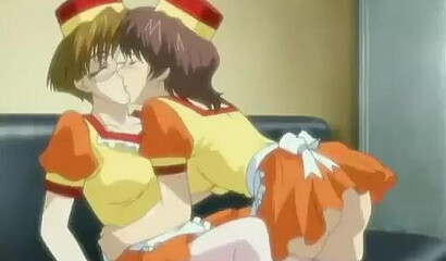 Kinky burger shop manager fucks cute employee in back room