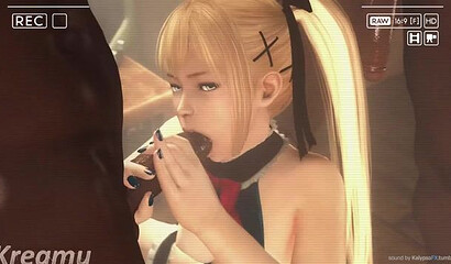 Negroes fuck Marie Rose from Dead or Alive hard in all her holes in 3D selection