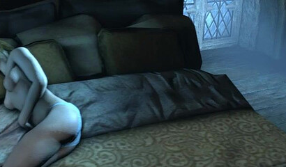 Spectacled Harry Potter fucks Ginny Weasley in the dorm while Hermione sleeps.