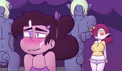Trans Marco Diaz and his elf girlfriend got caught having group sex with monsters