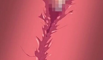 Excited hentai schoolgirls enjoy group sex with classmate