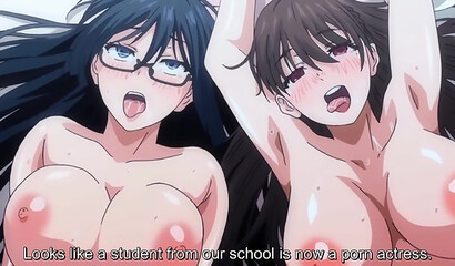 A teacher and her best student are sex slaves of a pervert from a hentai cartoon